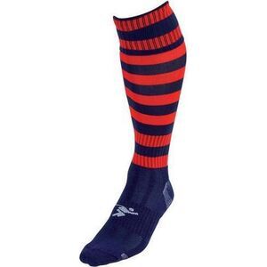 Precision Childrens/Kids Pro Hooped Soccer Socks / Navy/Red